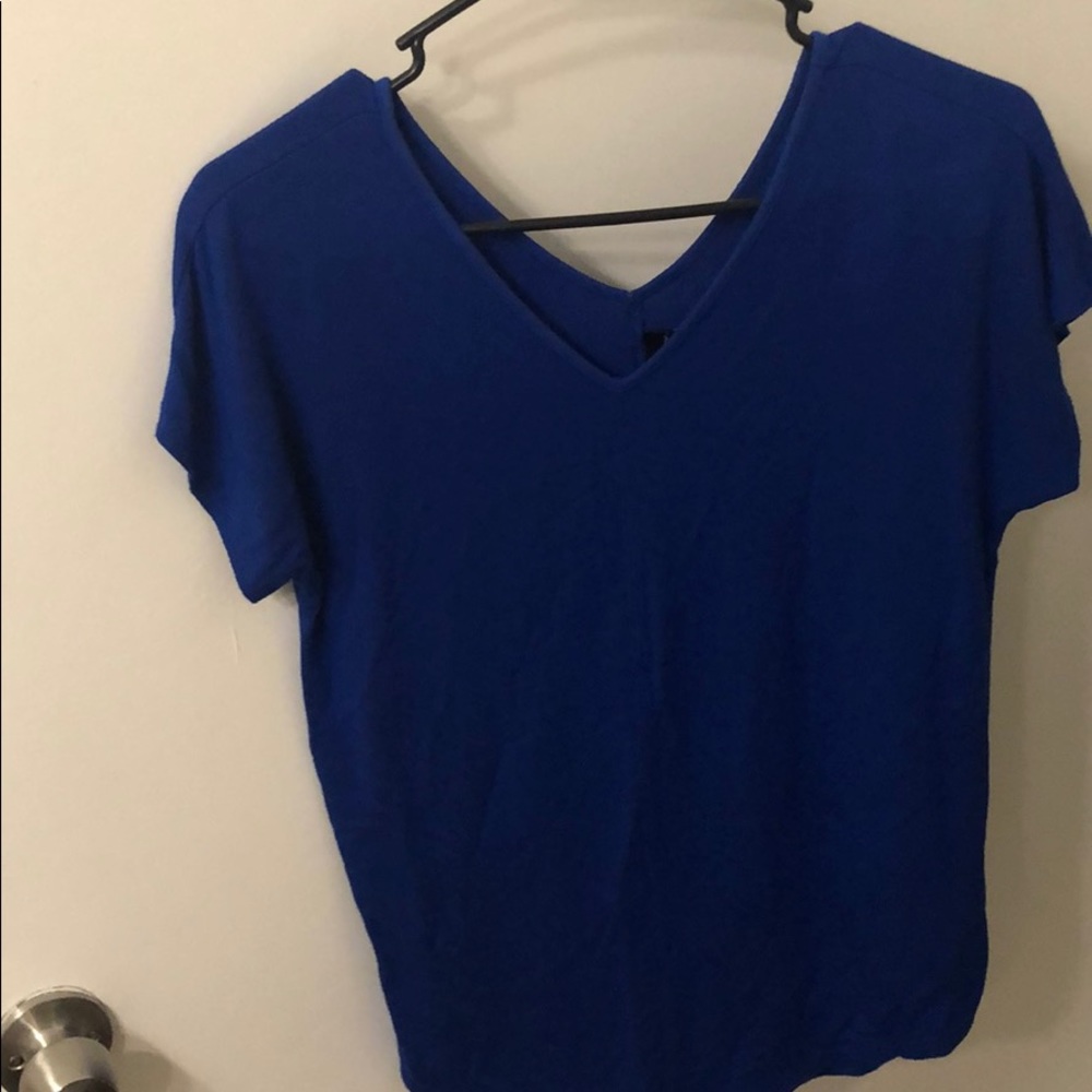 Royal blue blouse